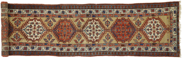 3 x 14 Antique Persian Sarab Rug 72989