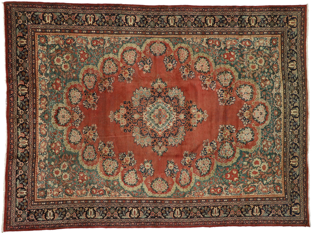 11 x 15 Antique Persian Mahal Rug 73370