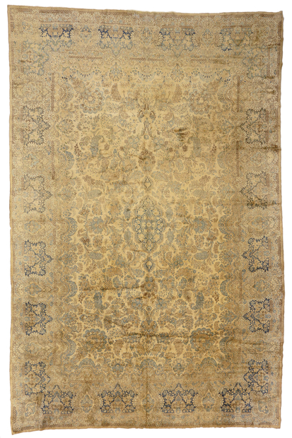 12 x 18 Late 19th Century Antique Persian Kerman Rug 73654