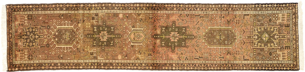 2 x 9 Vintage Persian Heriz Runner 73679