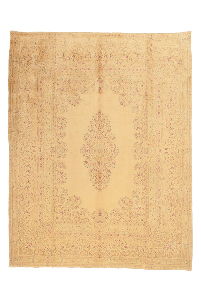 9 x 11 Antique Persian Kerman Rug 74200