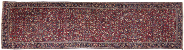 5 x 21 Antique Persian Mashhad Rug Runner 74289