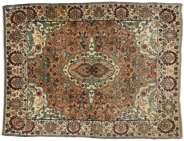 5 x 6 Vintage Indian Agra Rug 74659