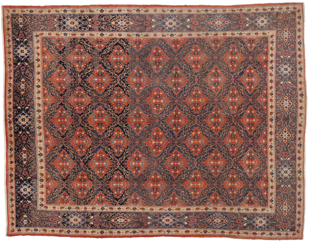10 x 13 Vintage Persian Mashhad Rug 75579