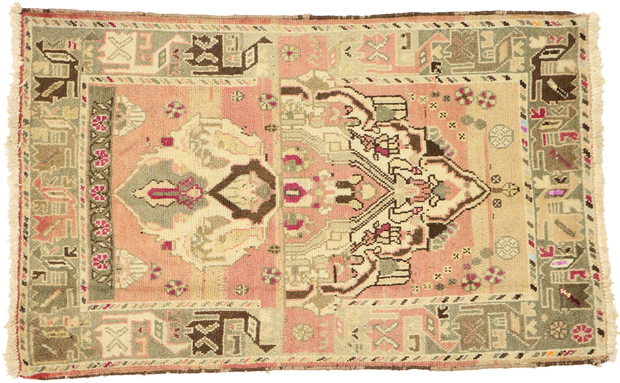 3 x 4 Vintage Persian Bakhtiari Rug 75751