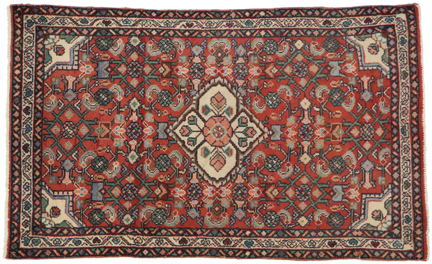 2 x 4 Vintage Persian Borchelou Hamadan Rug 76035
