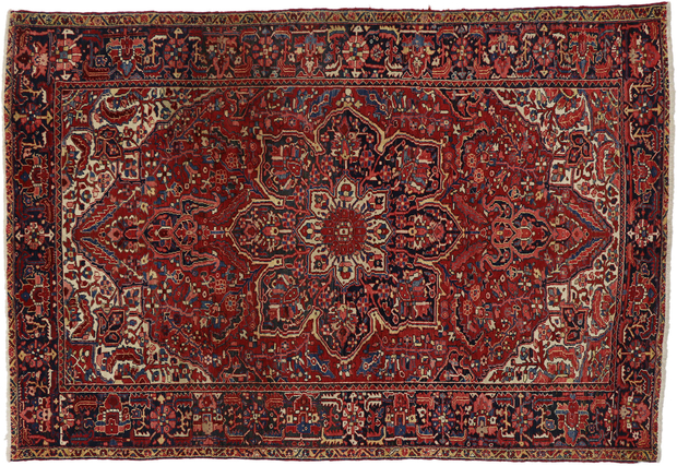 8 x 11 Vintage Persian Heriz Rug 76187