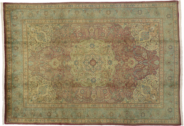 7 x 10 Vintage Tabriz Rug 76472