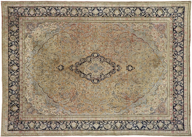 10 x 14 Vintage Persian Kerman Rug 76515