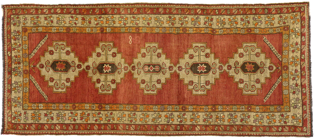 5 x 12 Vintage Turkish Oushak Rug 50468