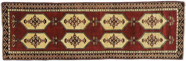 4 x 13 Vintage Turkish Oushak Rug 50470