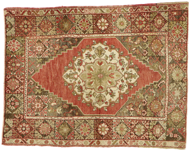 4 x 5 Vintage Oushak Rug 51562