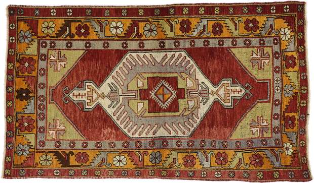 3 x 6 Vintage Oushak Rug 50074