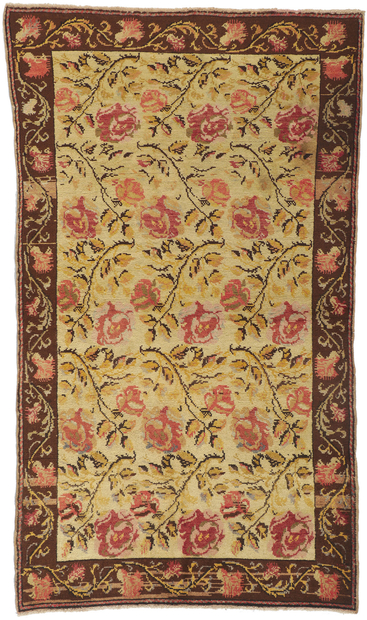 4 x 7 Vintage Turkish Oushak Rug 50093