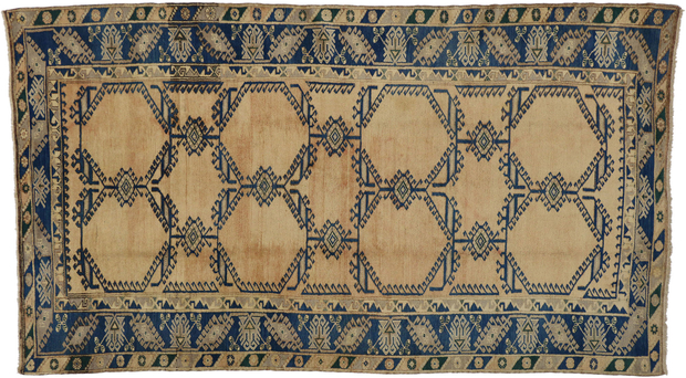 6 x 10 Vintage Turkish Oushak Rug 50100