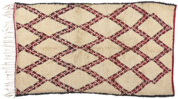 6 x 10 Vintage Moroccan Beni Ourain Rug 20291