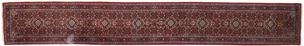 3 x 21 Antique Indian Bijar Rug 74967