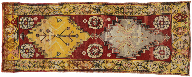 4 x 10 Vintage Turkish Oushak Rug 50237