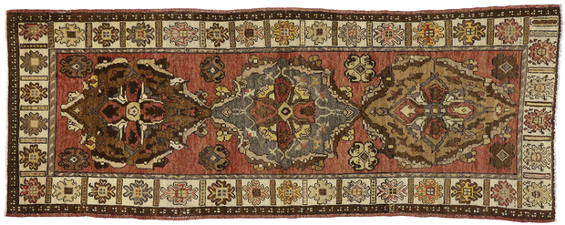 4 x 10 Vintage Turkish Oushak Rug 50256