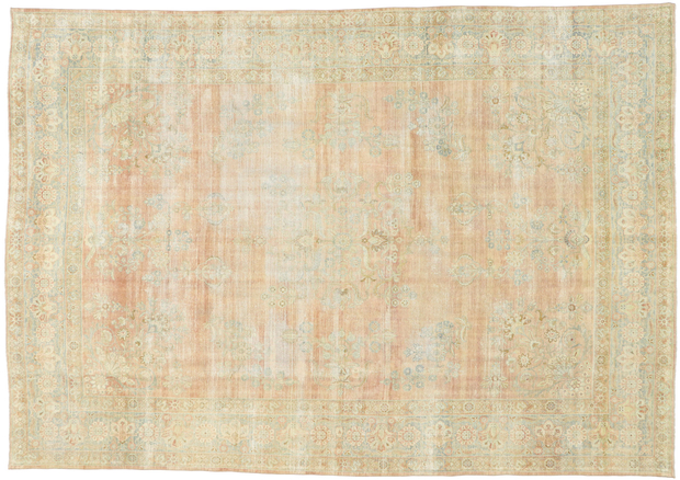 9 x 13 Antique Rustic Persian Rug 76890