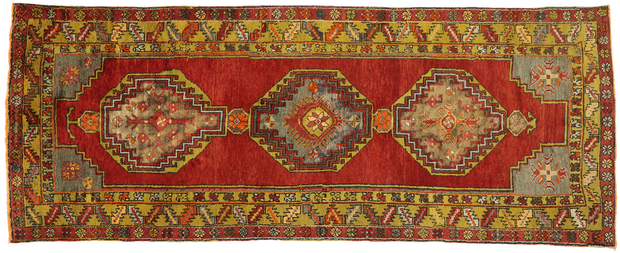 5 x 12 Vintage Turkish Oushak Rug 52057