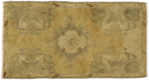 2 x 3 Vintage Turkish Oushak Rug 50612