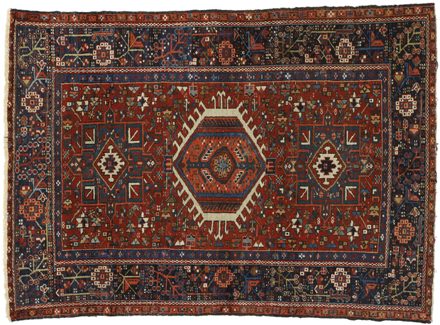 4 x 6 Antique Heriz Rug 77063