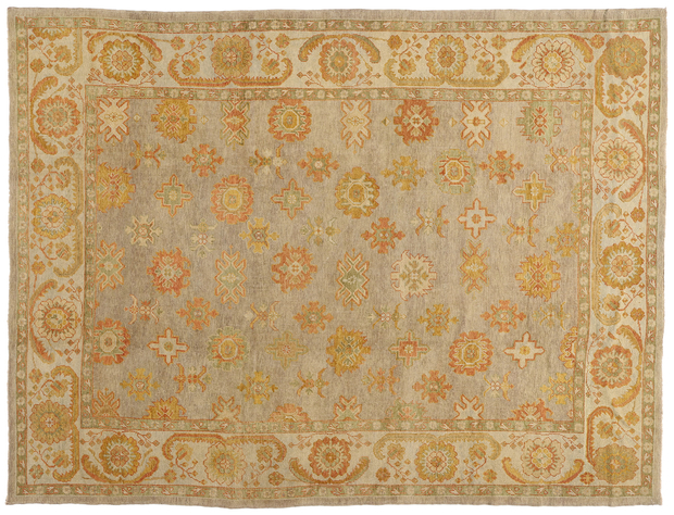 10 x 13 Modern Turkish Oushak Rug 50603