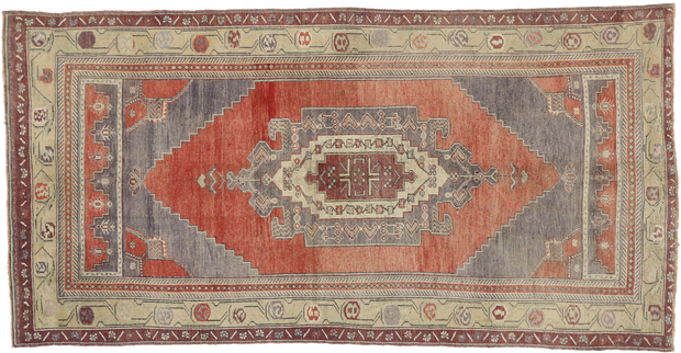 5 x 9 Vintage Turkish Oushak Rug 50758