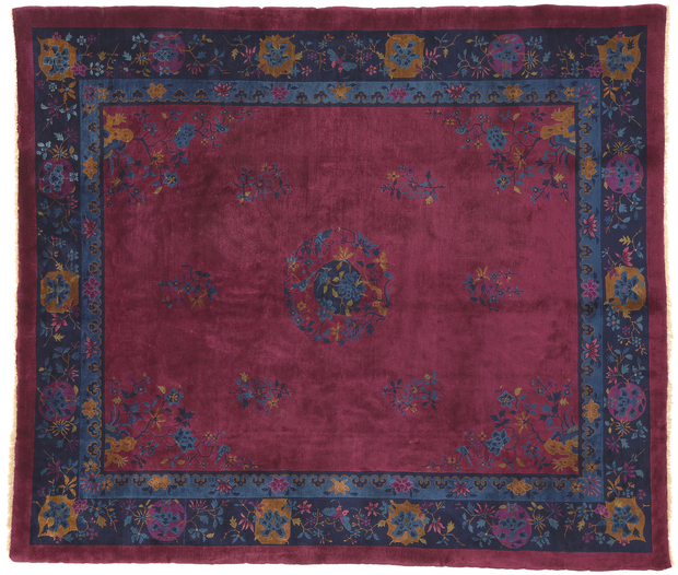 8 x 9 Antique Chinese Art Deco Rug 77189