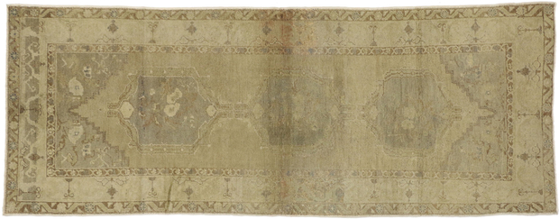 4 x 10 Vintage Turkish Oushak Rug 50837