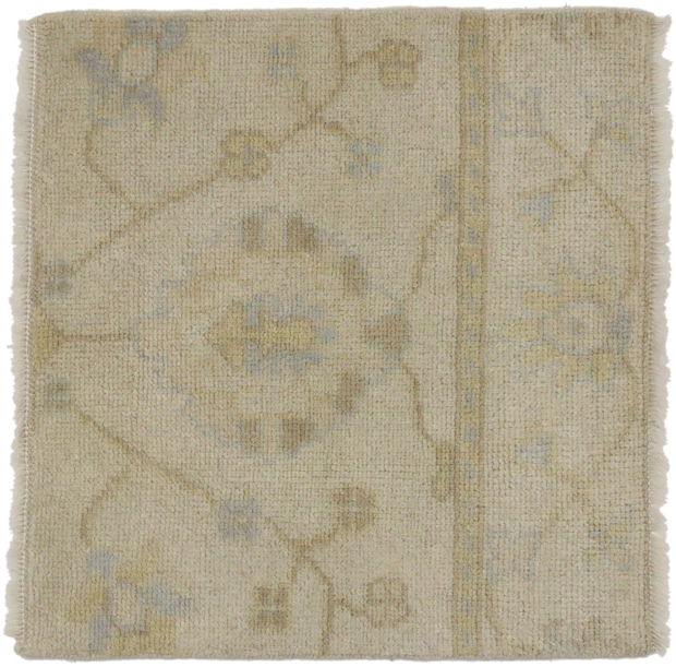 2 x 2 Modern Oushak Wagireh Rug 30396