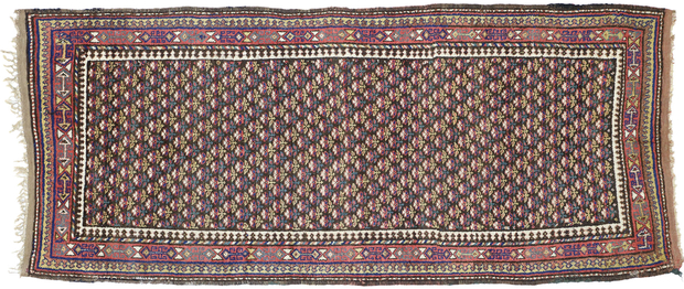 4 x 10 Antique Persian Kurdish Runner 20795