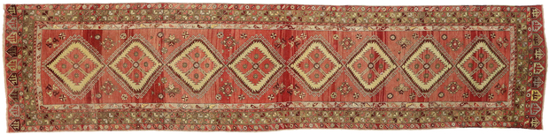 5 x 20 Vintage Turkish Oushak Rug 50868