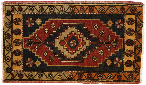2 x 3 Vintage Turkish Yastik Rug 50935