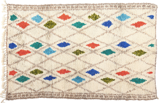 6 x 9 Colorful Moroccan Azilal Rug 21041