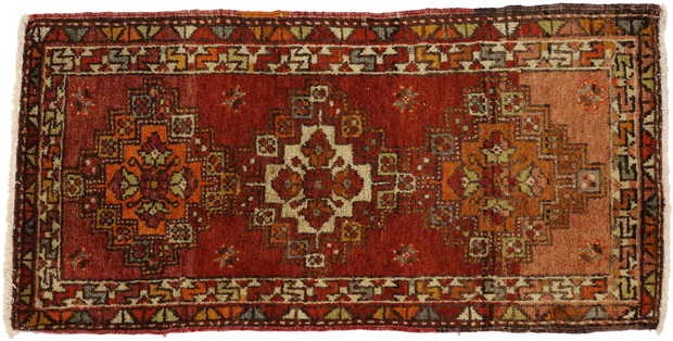 2 x 3 Vintage Turkish Yastik Rug 50976