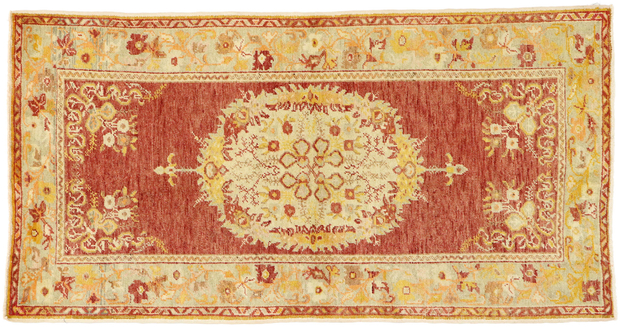 3 x 6 Vintage Turkish Oushak Rug 50998