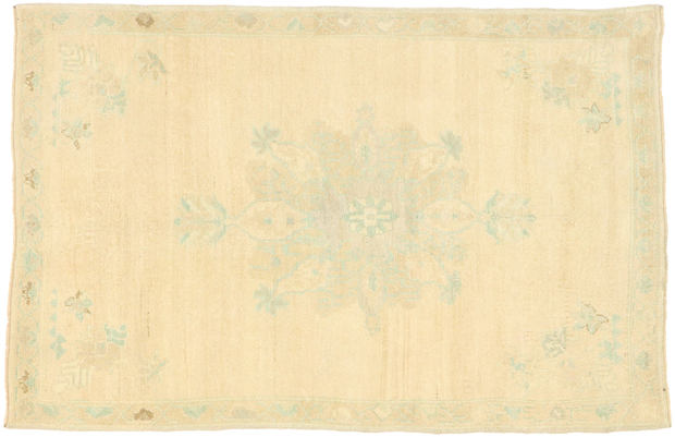 4 x 6 Vintage Turkish Oushak Rug 52969