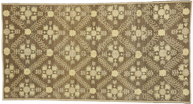 5 x 9 Vintage Turkish Oushak Rug 51028