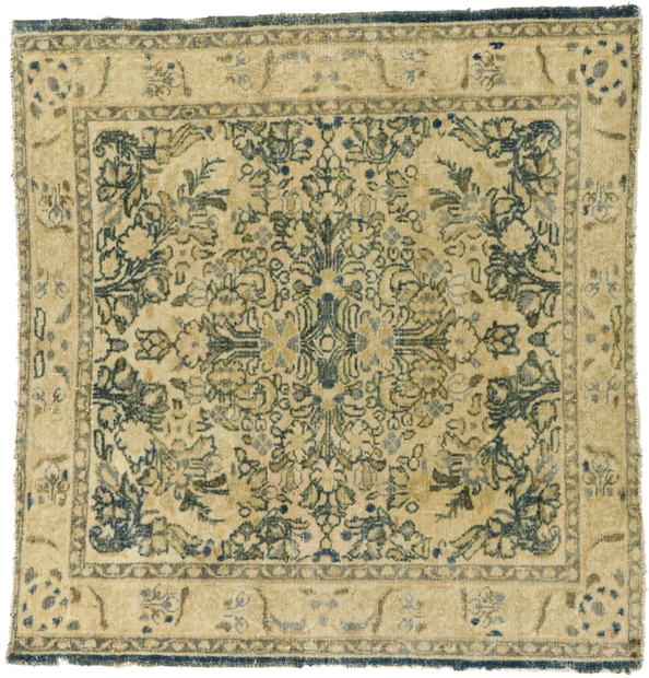 3 x 3 Vintage Turkish Oushak Rug 53098