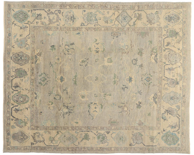 9 x 12 Modern Turkish Oushak Rug 53197