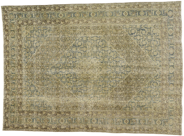 7 x 10 Antique Persian Tabriz Rug 53222