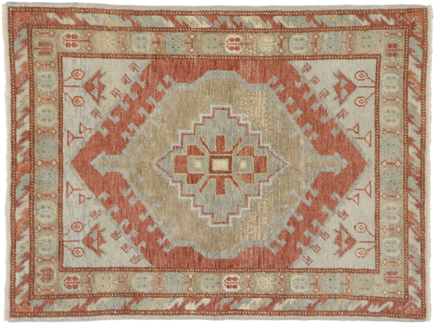 4 x 5 Modern Oushak Rug 53384