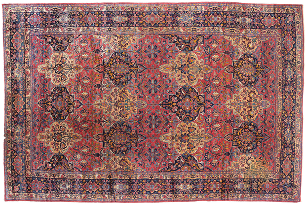 11 x 17 Antique Persian Lilihan Rug 77565