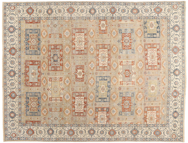 10 x 13 Vintage-Inspired Oushak Rug 30630
