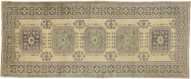 5 x 11 Vintage Turkish Oushak Rug 51117