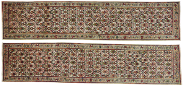3 x 13 Antique Persian Tabriz Runner 77638