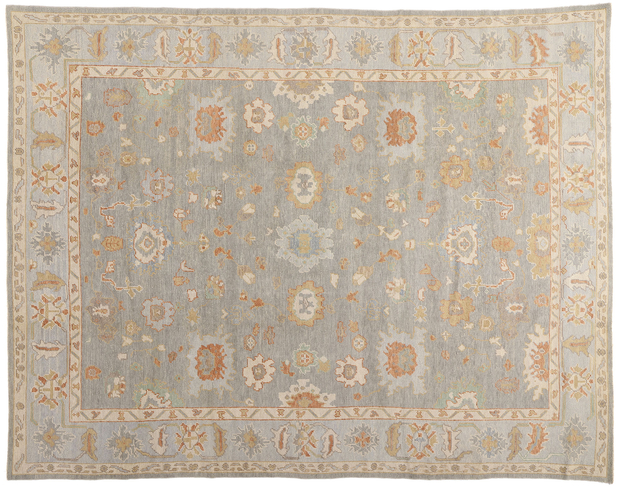 9 x 12 Modern Turkish Oushak Rug 53515