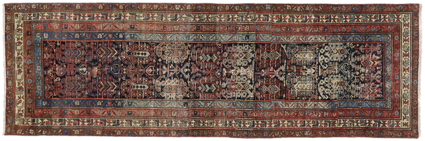 4 x 12 Antique Persian Malayer Runner 60875